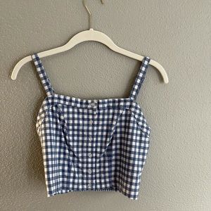 John Galt/brandy Melville gingham top